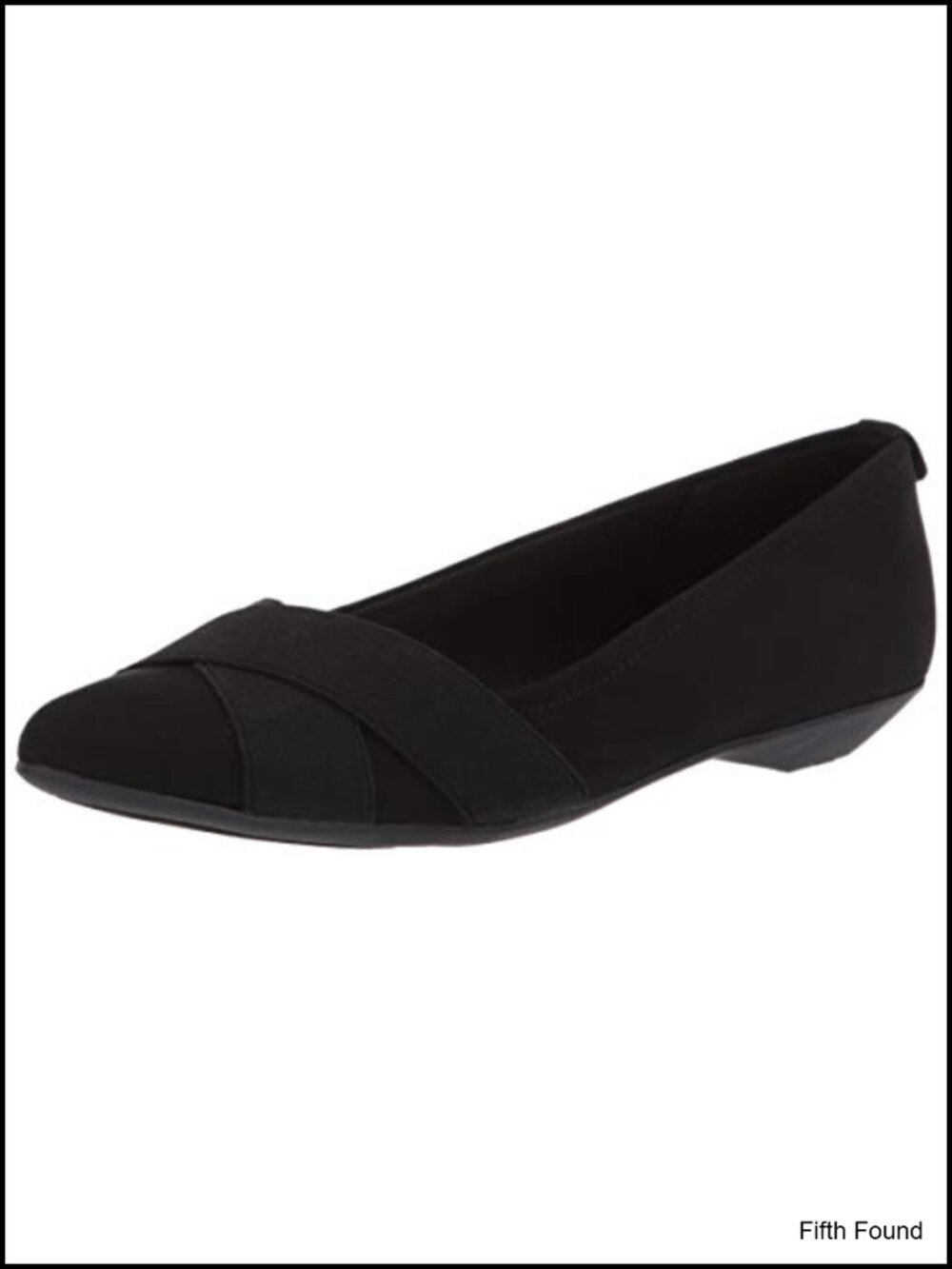 Pointed Toe Ballet Flats Slip On Comfort Elastic Strap